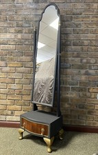Antique painted cheval - ,