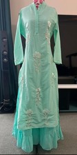 Ladies Torquois Linen Indian/