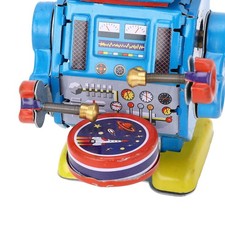 :Robot Clockwork Toy Drumming
