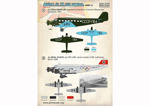 Print scale 72278 junkers - scale,