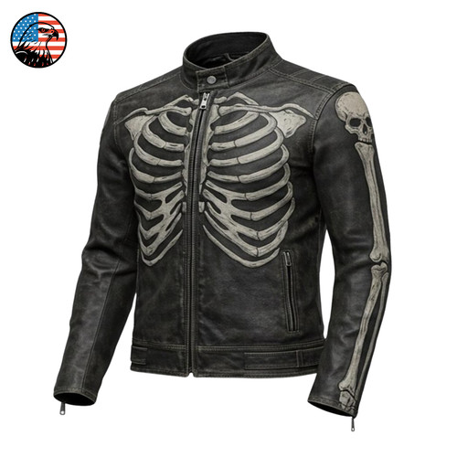 Men distressed skeleton - men's,