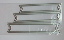 BANNERS for Greetings Metal Die Cutters 3 Cutting Dies for Cardmaking Greetings