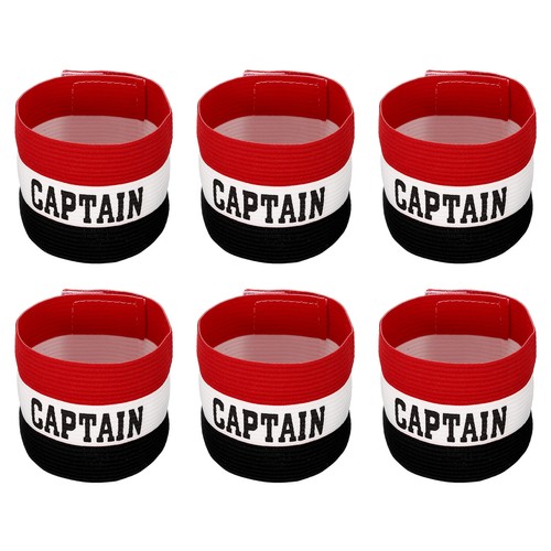 6pcs elastic captain armband - elastic, captain's