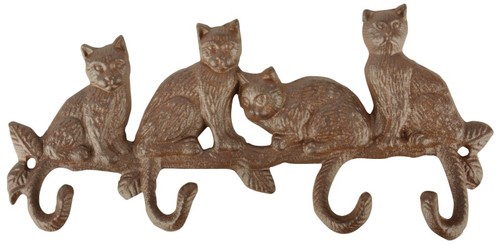 Cast iron cat coat - coat, rack
