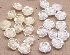 15mm Shank Buttons Flower Abs