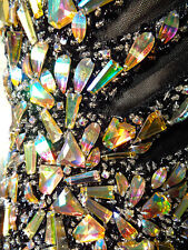 Scarlett Black Sequin & Crystal Beading Long Prom/Party/Evening Dress Sz 14