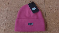 Levis Womens Dark Pink Beanie