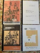 Aciera F1 Operations,Parts, Schematics, Accessories & Precision Quill Manuals x5