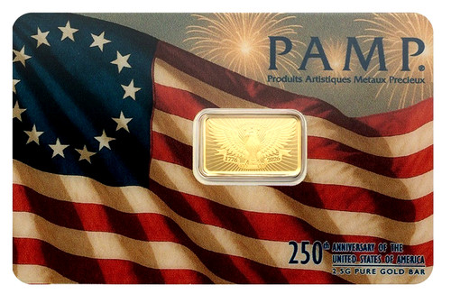 Pamp gold bar america the - gold,
