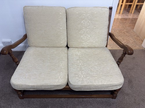 Ercol seater sofa - seater, golden