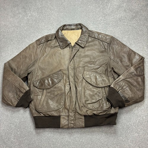 Leather flying jacket - adult, x