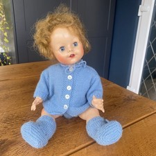 Vintage Pedigree 1950s Hard Plastic Walking Talking Doll Flirty Eyes