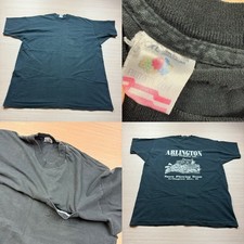 Vintage Sun Faded Black Selvedge Pocket T Shirt 80s 90s Fruit Of The Loom XXL