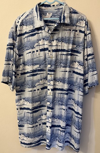 Uniqlo shirt mens large blue - shirt,