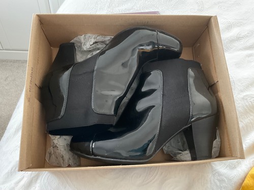 Black patent combi heel - black, 2.5"
