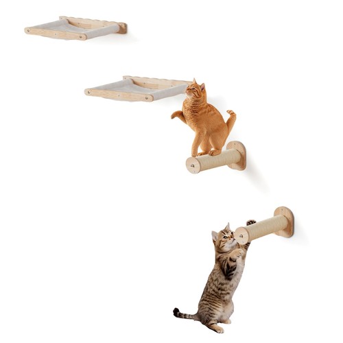 Vevor wall mounted cat shelves - wall,