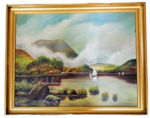 Lake district oil painting - district,