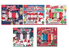 Interactive Christmas Crackers Box 6 Mini Family Game Chistmas Time Recyclable