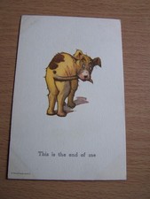 Charles Twelvetrees This  is the end of me Comic No 129 Dog Comedy Postcard