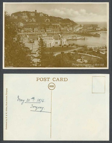 Torquay 1916 old postcard - 1916,