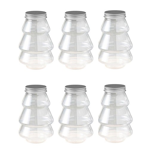 6pcs clear plastic candy - clear,