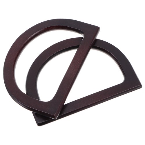 2pcs brown wooden - handles, for