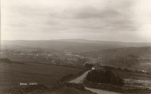 Real photo postcard alston - postcard, of