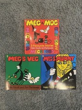 Meg & Mog books x3 by Helen Nicoll and Jan Pienkowski - includes a 3 In 1 book