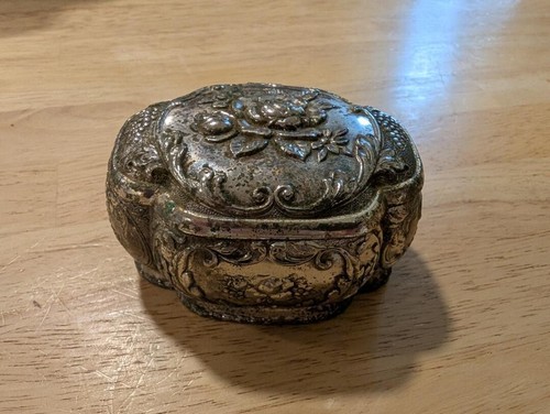 Antque silver plated trinket - silver,