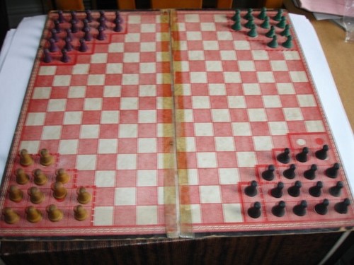 Vintage 1930s halma board game - 1930s,
