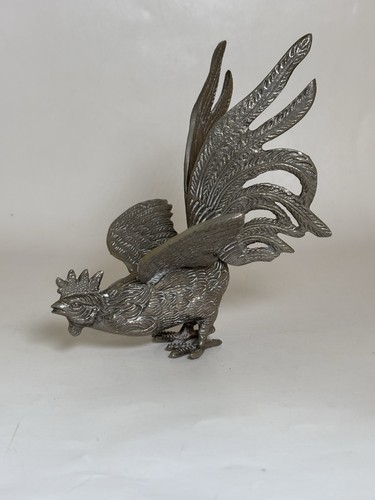 Vintage style metal rooster - vintage,