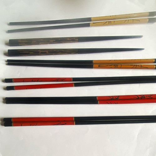 Reusable wooden chopsticks - wooden, set