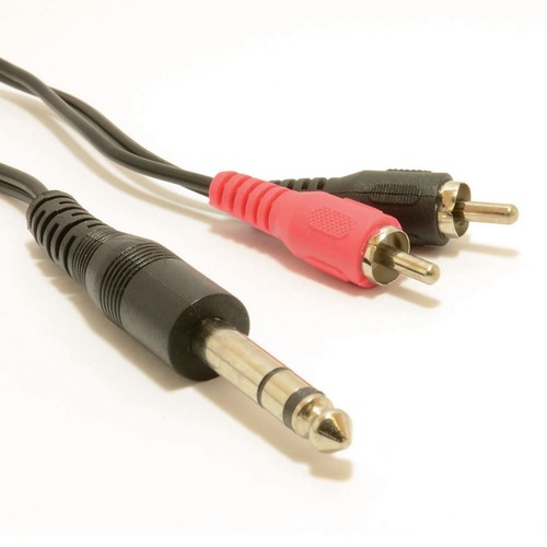 Stereo jack plug to - to, aux