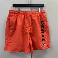 NEW SUPERDRY Men's Swim Shorts Beach & Volleyball orange 