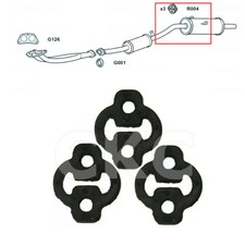 For Suzuki Supercarry 1.0 SK410 Exhaust Silencer Back Box Rubber Hanger Support