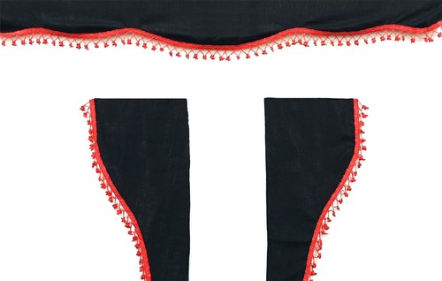 Truck curtains black - truck,