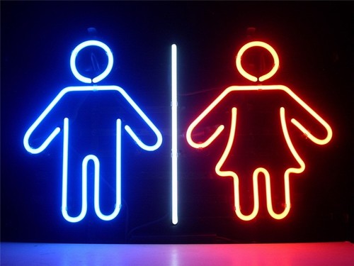 Men women neon sign light - women,