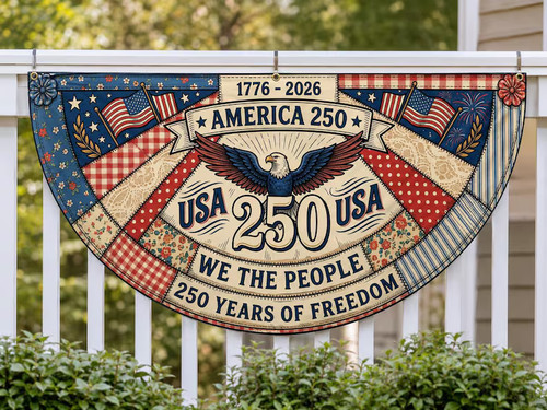 American patchwork quilt - american,