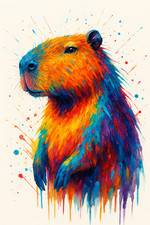 Capybara Colour Splash Animal