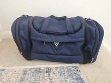 Antler Weekend Overnight Holdall Duffle Bag Gym Bag Large 60cm Navy Blue