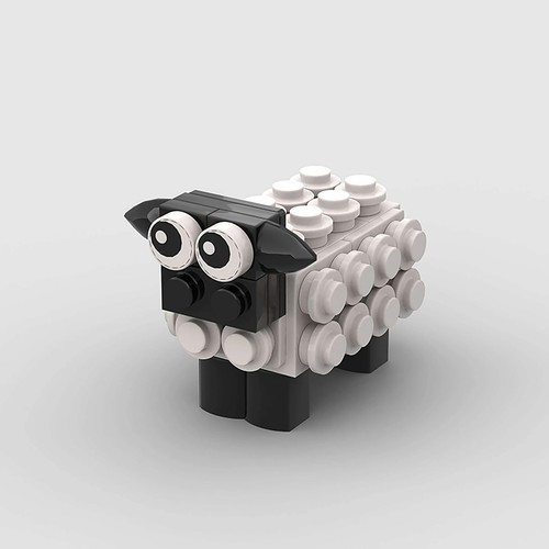 Cute sheep animal - cute, building