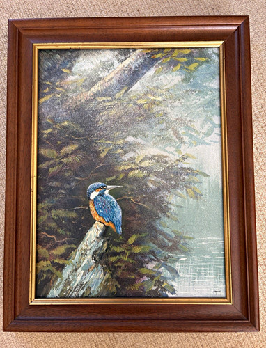 Nance framed kingfisher bird - framed,