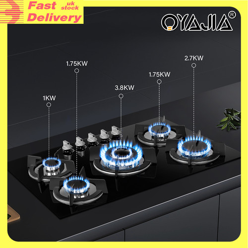 Gas hob burners drop in - 5, drop-in