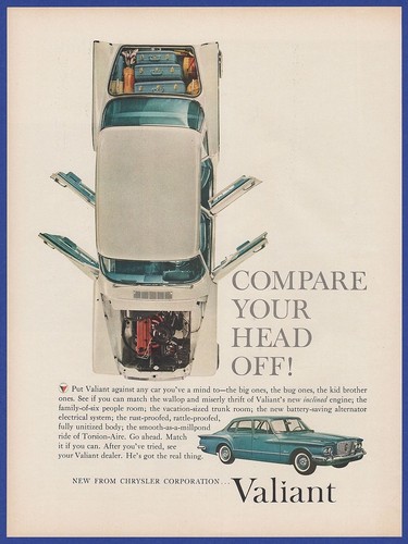 Vintage 1960 chrysler valiant - 1960,