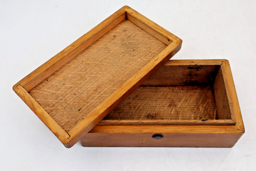 Vintage wooden desk tidy pen - wooden,