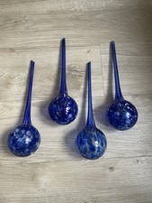4 x Glass watering globe, watering bulb or sphere for self-watering plants.