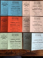 Cardiff Devils Match Tickets 1988/1999 Unused Ice Hockey Memorabilia Rare