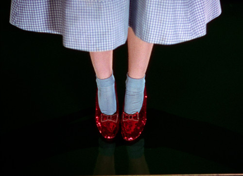Wizard ruby slippers 5x7 - ruby,