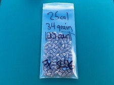 25 CALIBER 34 GRAIN HOLLOW