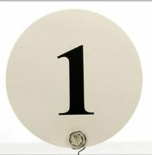 Wedding Table Numbers 1-12 Table Plan Birthday Engagement Party IVORY WHITE